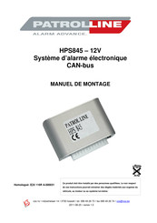 PATROLLINE HPS 845 Manuel De Montage