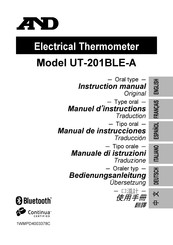 AND UT-201BLE-A Manuel D'instructions