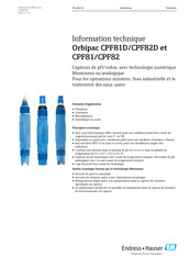 Endress+Hauser Orbipac CPF82 Information Technique