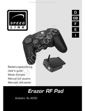 Speedlink Erazor RF Pad Mode D'emploi