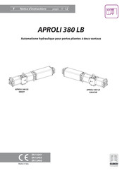 fadini APROLI 380 LB DROIT Notice D'instructions