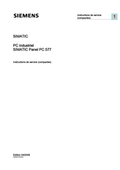 Siemens SIMATIC Instructions De Service