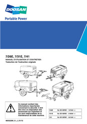 Doosan 7/41 Manuel D'utilisation Et D'entretien