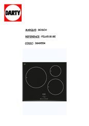Bosch PIL Serie Notice D'utilisation Et De Montage