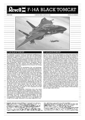 REVELL F-14A BLACK TOMCAT Mode D'emploi