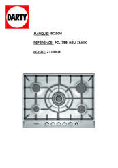 Bosch PCL 755 MEU INOX Mode D'emploi