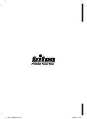 Triton T20 CH Instructions D'utilisation Et Consignes De Sécurité