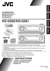 JVC KD-G501 Manuel D'instructions