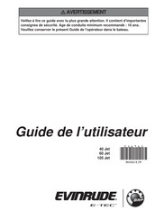 BRP EVINRUDE E-TEC 40 Jet Guide De L'utilisateur