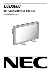 NEC LCD3000 Manuel Utilisateur