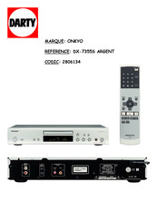 Onkyo DX-7355 Manuel D'instructions
