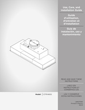 Elica ETR146SS Guide D'utilisation, D'entretien Et D'installation