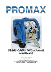 Promax MINIMAX-E Manuel D'utilisation