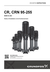 Grundfos CRN 155-7-3 Notice D'installation Et De Fonctionnement