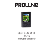 Proline PL 15 Manuel D'utilisateur