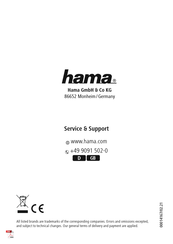 Hama 014167 Mode D'emploi