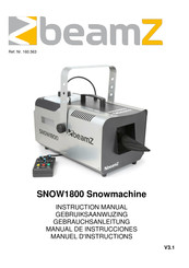 Beamz SNOW1800 Manuel D'instructions