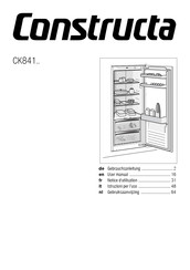 CONSTRUCTA CK841 Série Notice D'utilisation