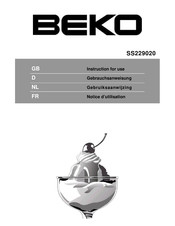 Beko SS229020 Notice D'utilisation