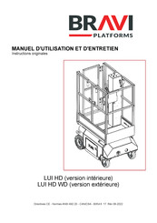 Bravi Platforms LUI HD Manuel D'utilisation Et D'entretien