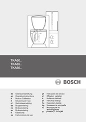 Bosch TKA 6643 Notice D'utilisation