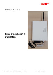 ASCOM telePROTECT P124 Guide D'installation Et D'utilisation