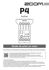 Zoom PodTrak P4 Guide De Prise En Main