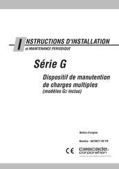 cascade corporation 25G FZS Instructions D'installation