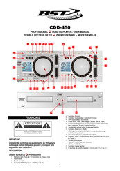 BST CDD-450 Mode D'emploi