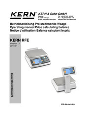 KERN RFE 6K3M Notice D'utilisation