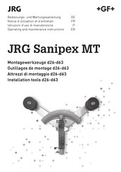 GF JRG Sanipex MT d63 Notice D'utilisation Et D'entretien