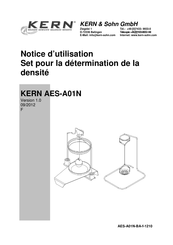 KERN and SOHN AES-A01N Notice D'utilisation