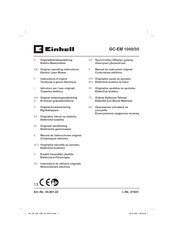 EINHELL GC-EM 1000/30 Instructions D'origine