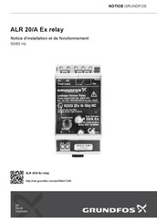 Grundfos ALR 20/A Ex relay Notice D'installation Et De Fonctionnement