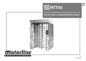 Motorline professional MTT50 Notice Pour L'utilisateur/Installateur