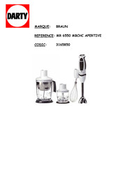 Braun MR 6550 BC-HC Manuel