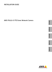 Axis P5522-E Guide D'installation