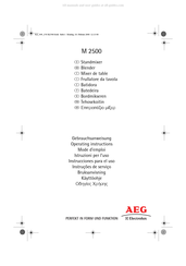 AEG Electrolux M 2500 Mode D'emploi