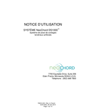 NeoChord DS1000 Notice D'utilisation