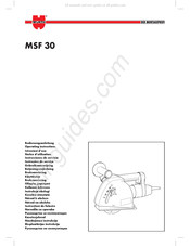 Würth MSF 30 Notice D'utilisation