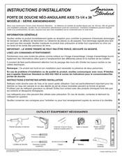 American Standard AM3838N2400C Serie Instructions D'installation