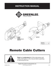 Textron Company GREENLEE SDK105 Manuel D'instructions