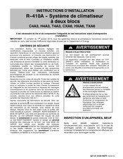 International comfort products H4A3 Instructions D'installation