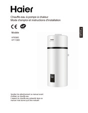 Haier HP110M5 Mode D'emploi Et Instructions D'installation