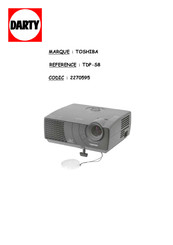 Toshiba TDP-S8 Mode D'emploi