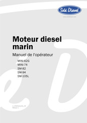 Sole Diesel MINI-62G Manuel De L'opérateur