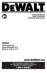 DeWalt DWE625 Guide D'utilisation