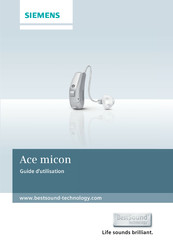 Siemens Ace micon Guide D'utilisation