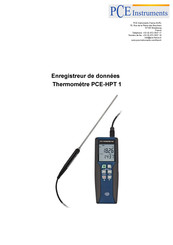 PCE Instruments HPT 1 Notice D'emploi