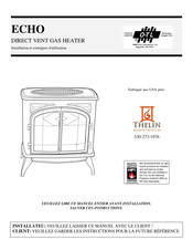 Thelin Hearth Products ECHO Consignes D'installation Et D'utilisation